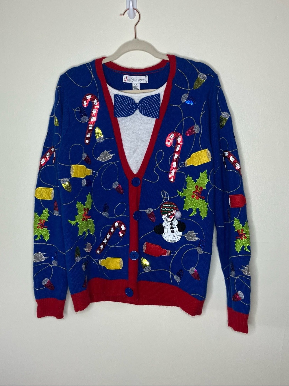 Jolly Sweaters Tacky Ugly Christmas sweater L